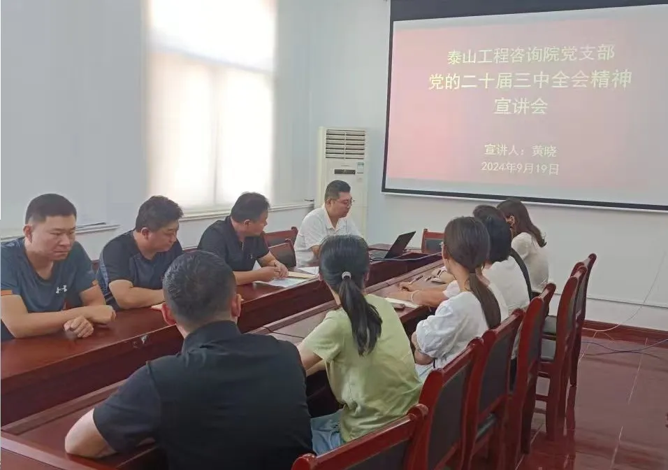 咨詢院黨支部開展黨的二十屆三中全會精神宣講活動(dòng)